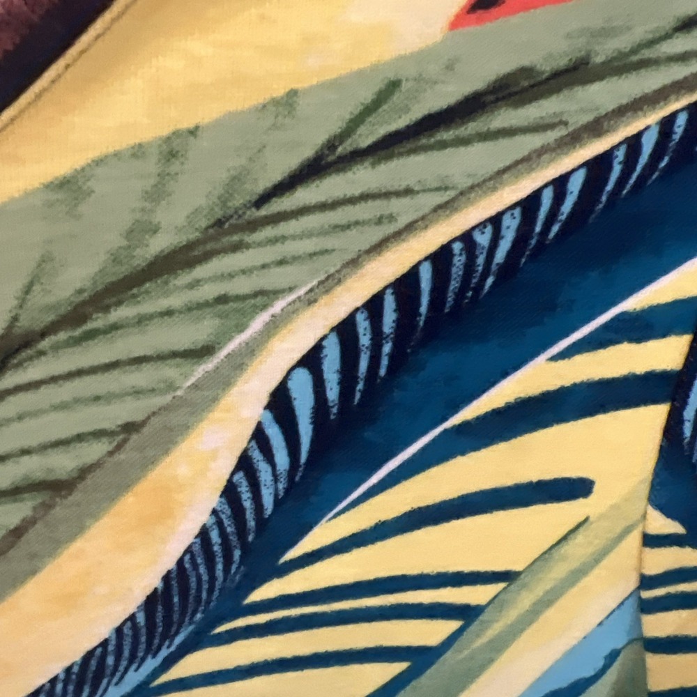 NEW NWT Chicos  size 4 MTropical Beach‎ Shirt Top, vacation, cruise unique 41 - Picture 3 of 8